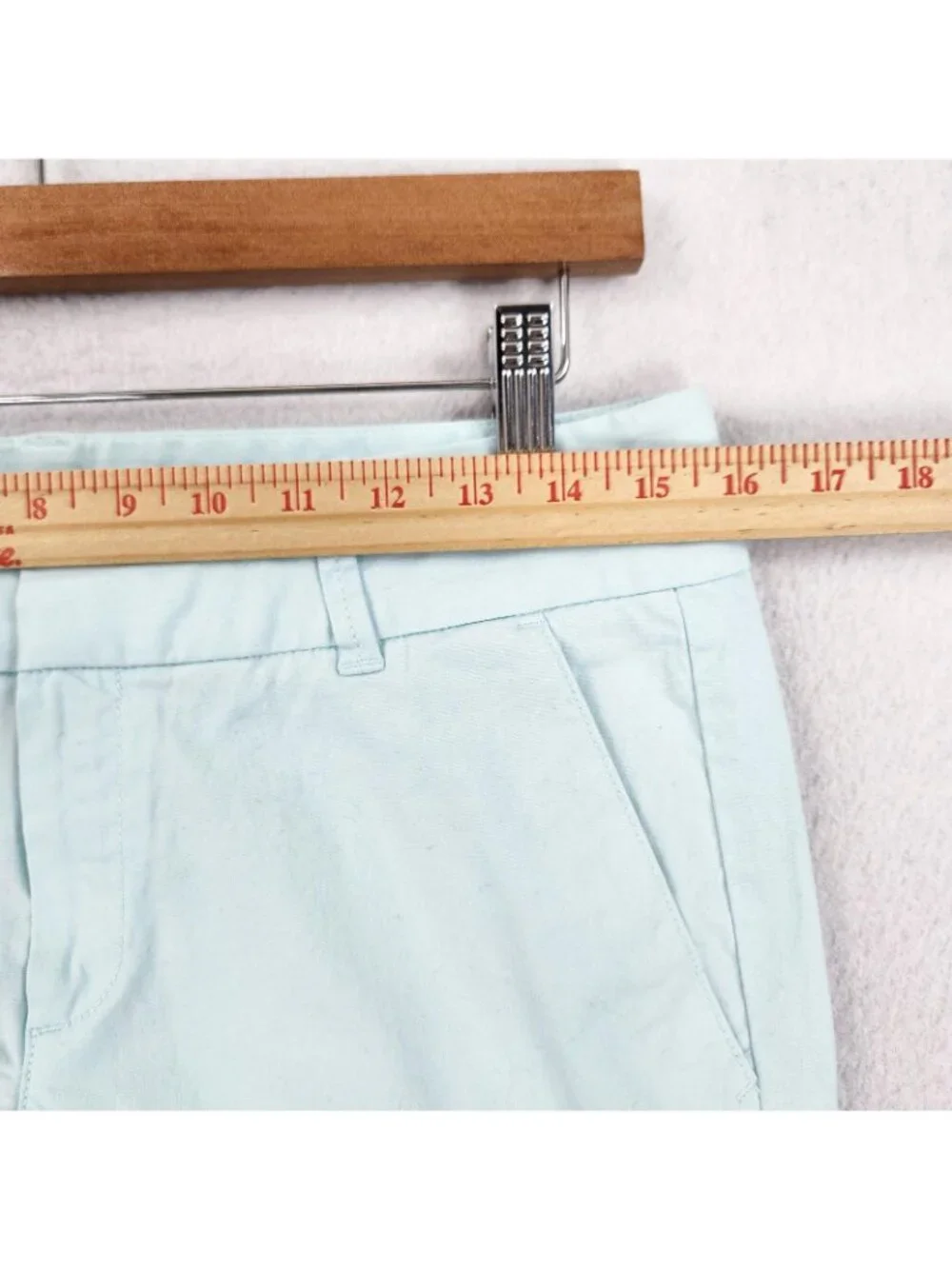 J Crew Shorts Womens 4 Light Blue Frankie Bermuda Chino Twill Stretch Casual